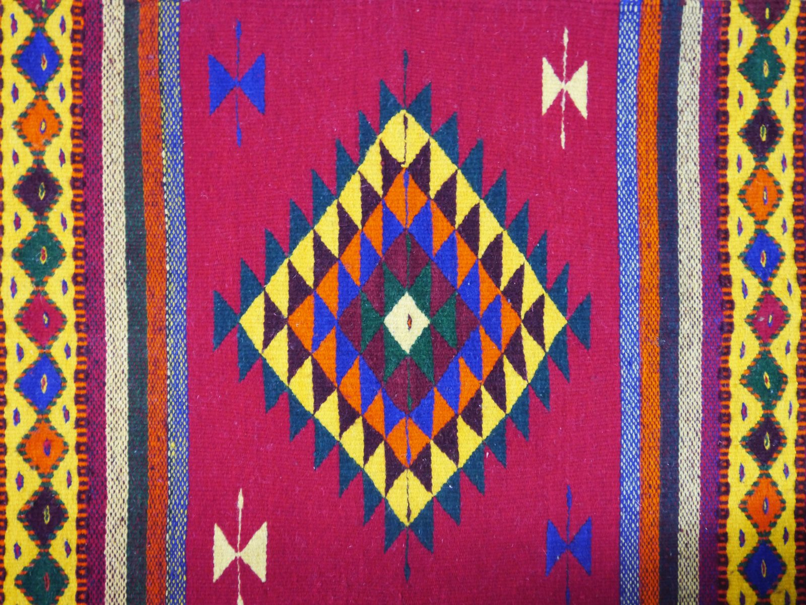 Mexikanischer teppich-wolle-handgemacht-