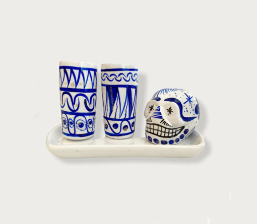 Keramik-Set Tequila Totenkopf